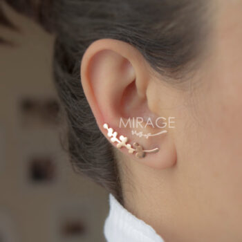 Bahar Dalı Ear Climber Küpe