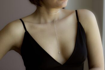 Yıldız Sallantılı Choker Gümüş Kolye / Lariat Kolye - Görsel 5