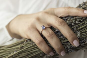 14 Ayar Altın Safir Yüzük/ Nişan-Nikah Yüzüğü / Safir Yüzük