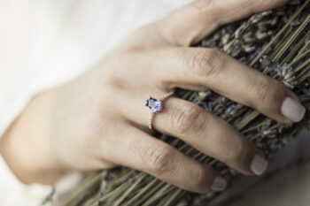14 Ayar Altın Safir Yüzük/ Nişan-Nikah Yüzüğü / Safir Yüzük - Görsel 4