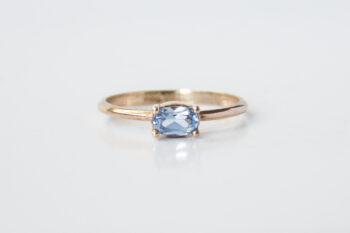 14 Ayar Aquamarine Yüzük - Görsel 9