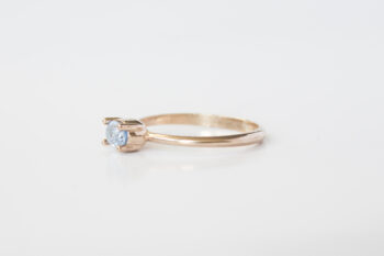 14 Ayar Aquamarine Yüzük - Görsel 6