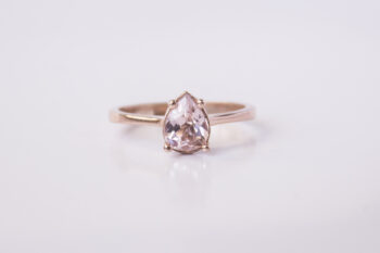 14 Ayar Altın Morganite Yüzük - Görsel 5