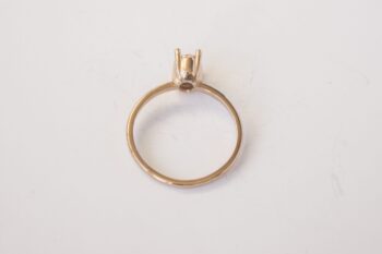 14 Ayar Altın Minimalist Morganit Yüzük / Studio Mirage - Görsel 6