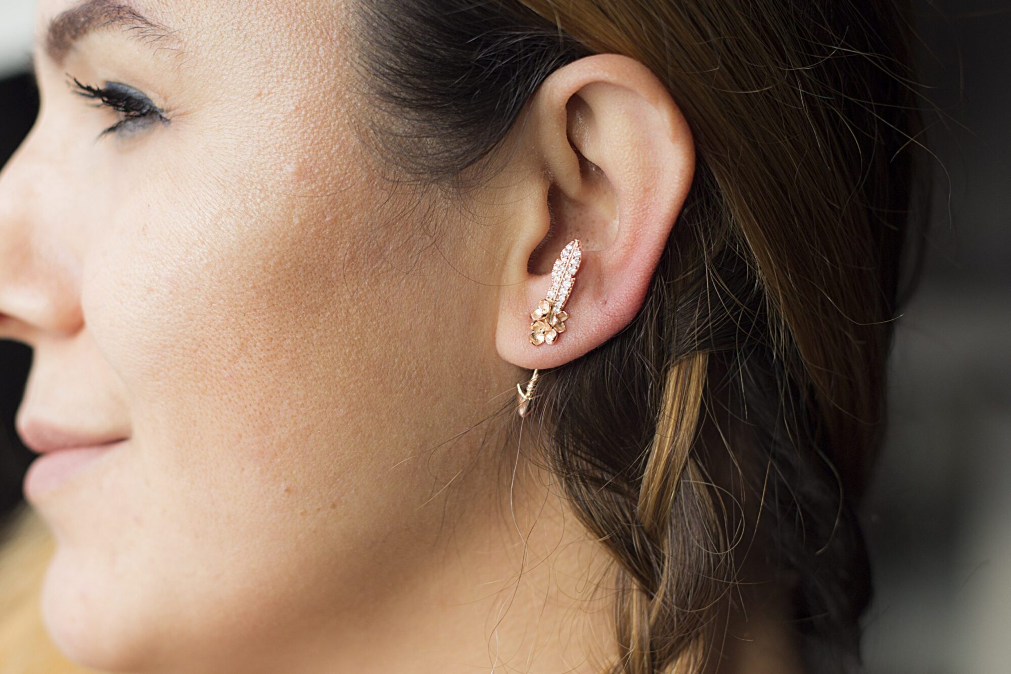 Çiçekli Ok Küpe / Flowers Arrow Earrings / Şık Boho Küpeler/Çift * - Görsel 2