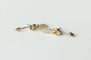Çiçekli Ok Küpe / Flowers Arrow Earrings / Şık Boho Küpeler - Görsel 7