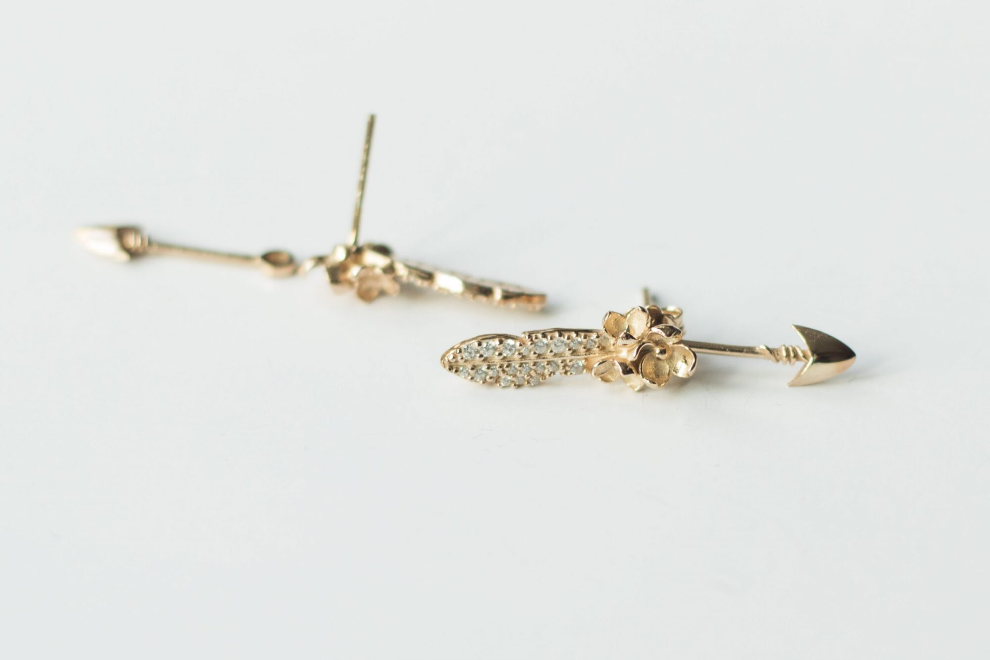 Çiçekli Ok Küpe / Flowers Arrow Earrings / Şık Boho Küpeler/Çift * - Görsel 9