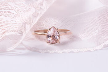 14 Ayar Altın Morganite Yüzük