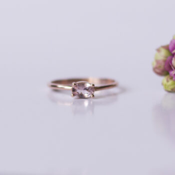 14 Ayar Morganite Yüzük