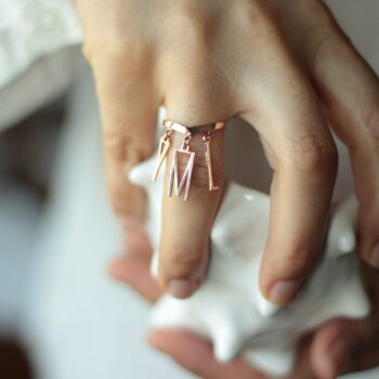 Harfli Gümüş Yüzük / Kişiselleştirilmiş Yüzük / Studio Mirage*