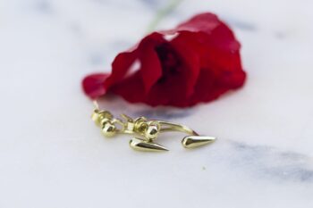 Minimalist Ear jackets / Gümüş Küpe - Görsel 5