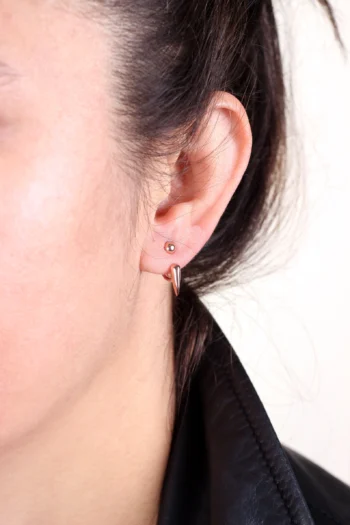 Minimalist Ear jackets / Gümüş Küpe