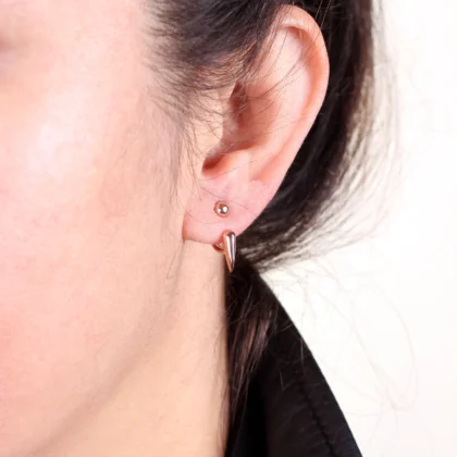 Minimalist Ear jackets / Gümüş Küpe