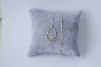 Göz Gümüş Kolye - Görsel 6