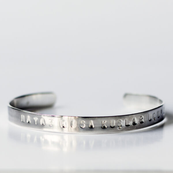 Kişiselleştirilmiş Cuff Bileklik, 925 Ayar Gümüş / Studio Mirage*