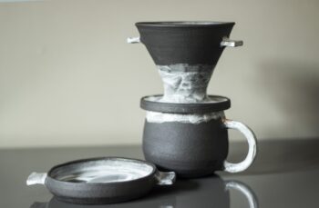 Stoneware Kahve Demleme Seti/ Dripper Set