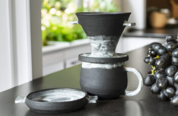 Stoneware Kahve Demleme Seti/ Dripper Set