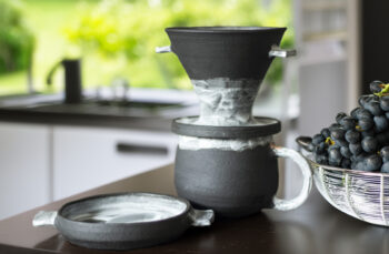 Stoneware Kahve Demleme Seti/ Dripper Set