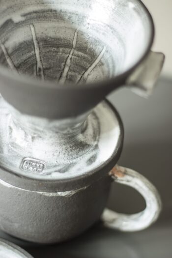 Stoneware Kahve Demleme Seti/ Dripper Set - Görsel 5