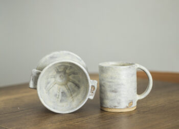Stoneware Seramik Dripper Set / Taş Görünümlü Seramik - Görsel 6