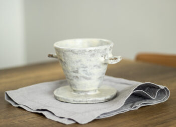 Stoneware Seramik Dripper Set / Taş Görünümlü Seramik - Görsel 11