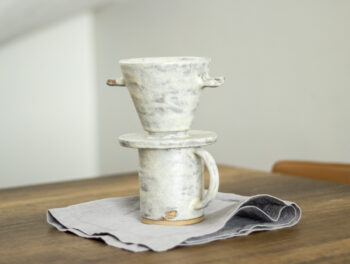 Stoneware Seramik Dripper Set / Taş Görünümlü Seramik