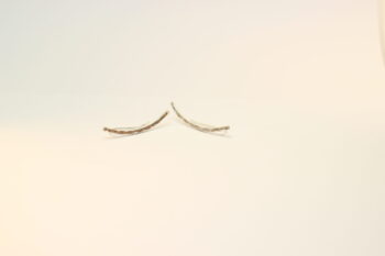 Çekiçlenmiş Tırmanıcı Küpe / Hammered Ear Cuff / 925 Gümüş / Çift - Görsel 7