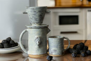 Stoneware Seramik Kahve Demleme Seti - Görsel 7