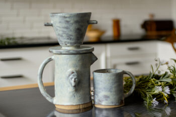 Stoneware Seramik Kahve Demleme Seti - Görsel 8