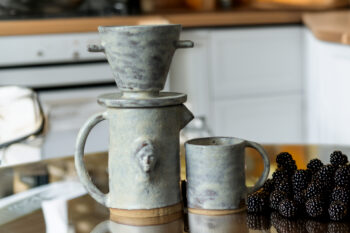 Stoneware Seramik Kahve Demleme Seti - Görsel 9