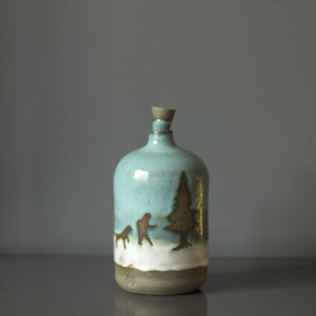'' Manzaralar'' Stoneware Dekoratif Obje / Stoneware Seramik Vazo