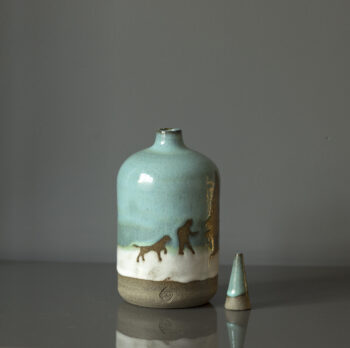 '' Manzaralar'' Stoneware Dekoratif Obje / Stoneware Seramik Vazo - Görsel 4