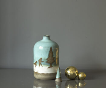 '' Manzaralar'' Stoneware Dekoratif Obje / Stoneware Seramik Vazo - Görsel 5