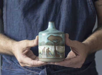 '' Manzaralar '' Stoneware Seramik Obje - Görsel 9