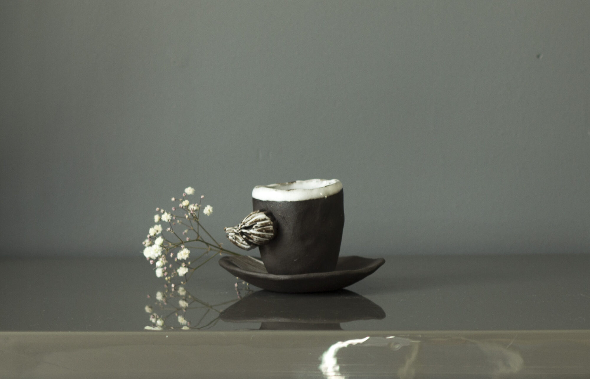 El Yapımı Stoneware Seramik Fincan