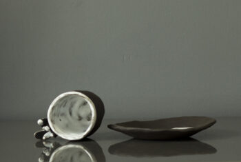 Stoneware Siyah Seramik Fincan - Görsel 4