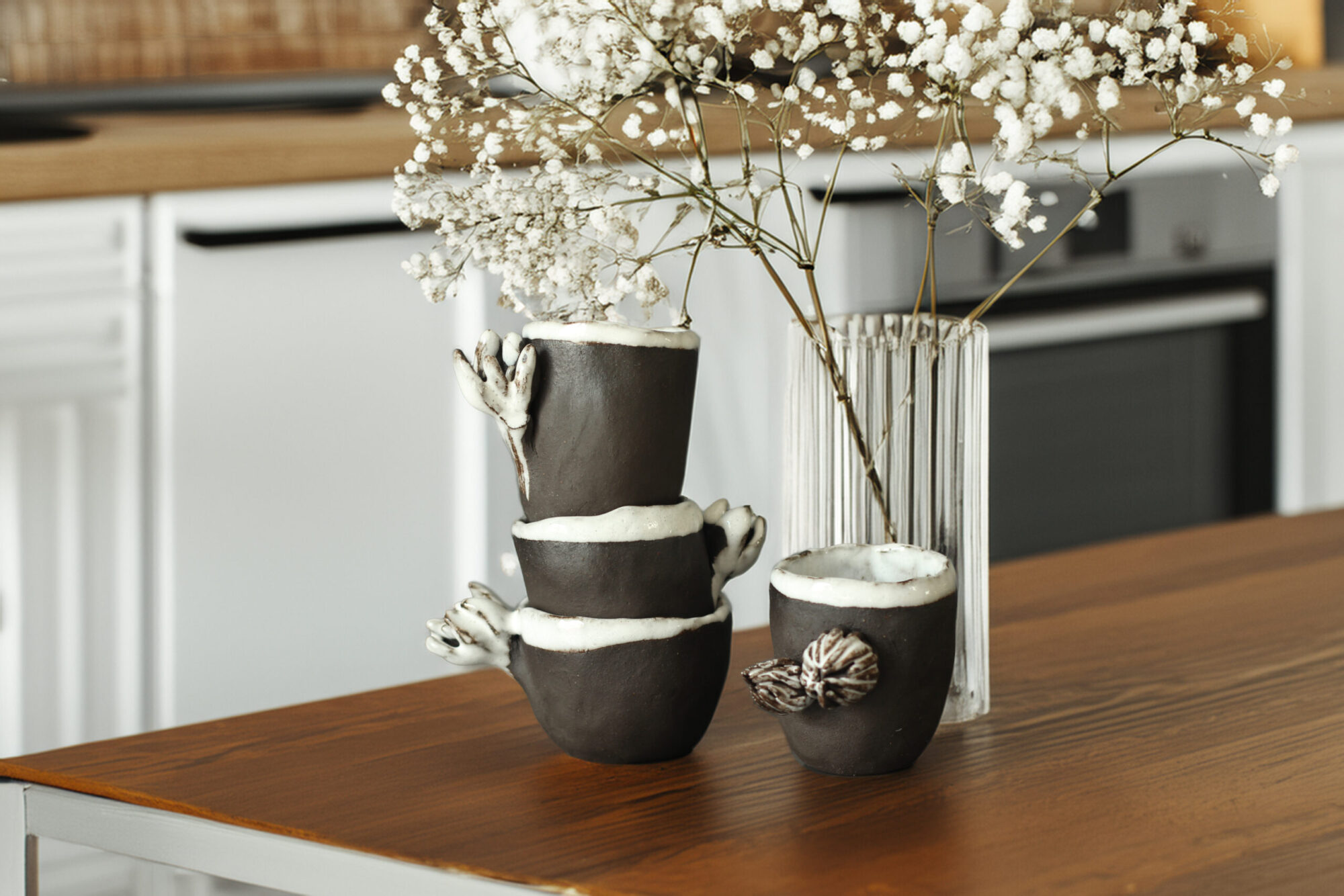 El Yapımı Stoneware Seramik Fincan - Görsel 6