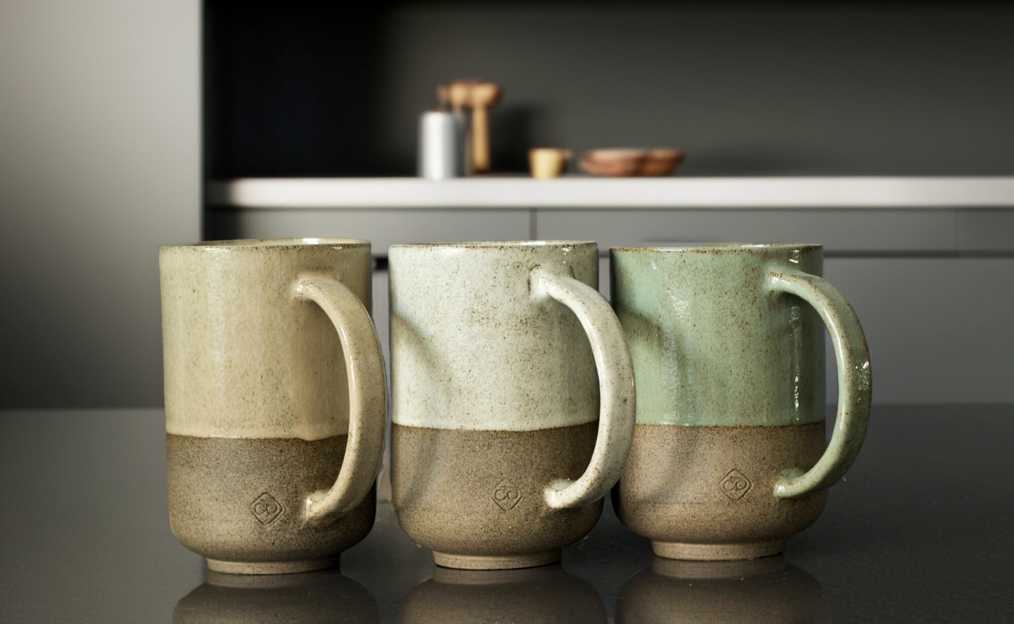 El Yapımı Stoneware Seramik Kahve Kupası / Stoneware - Görsel 6