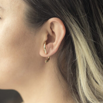 Yılan Gümüş Küpe / Ear Jacket Küpe /Çift