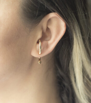 Yılan Gümüş Küpe / Ear Jacket Küpe /Çift - Görsel 8