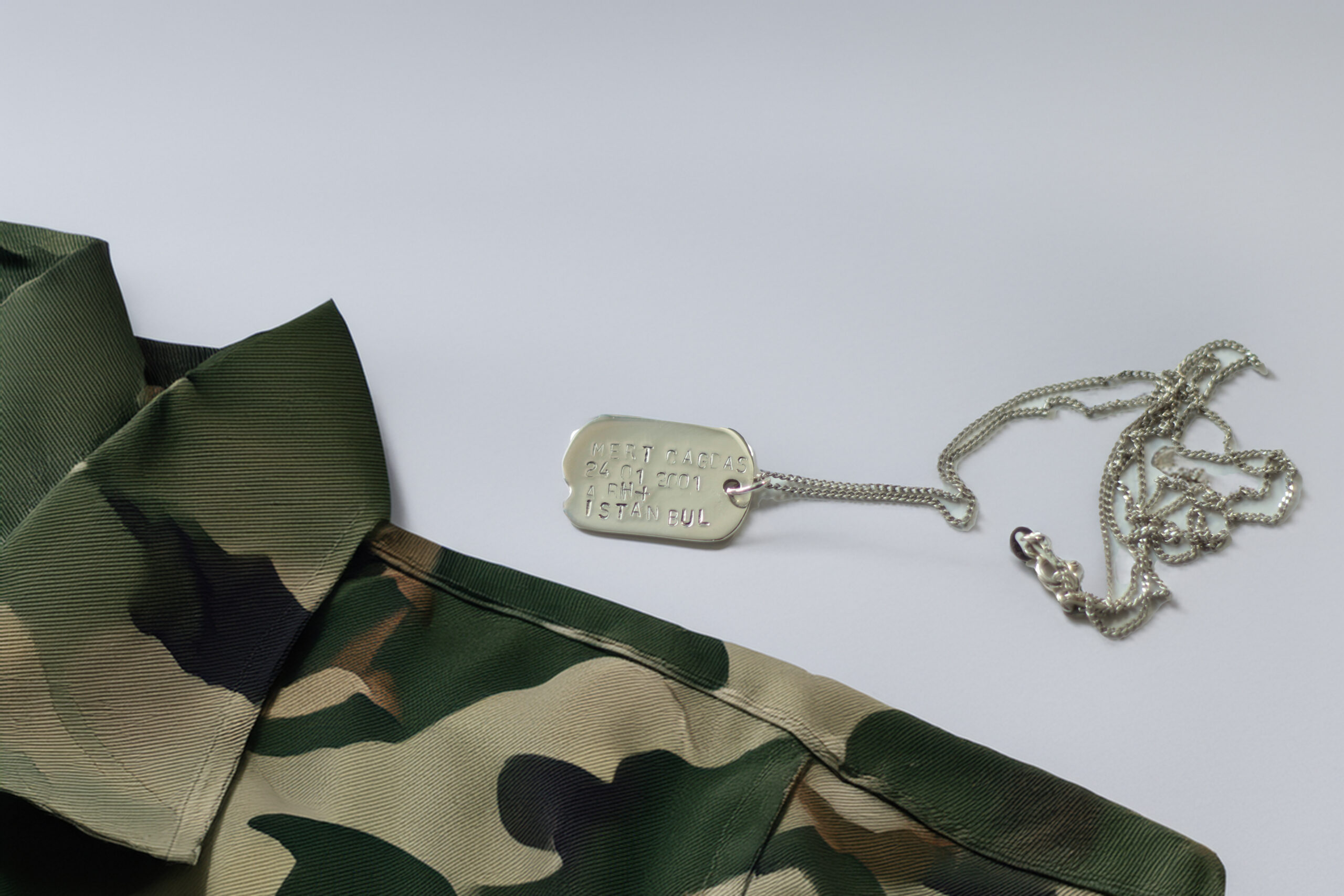 "Medal of Honor" GümüŠKolye / Asker Künyesi / Dog Tag kolye - Görsel 6