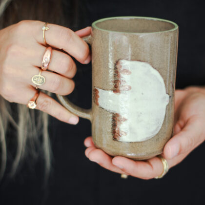 Sakin Kuş Stoneware Kupa