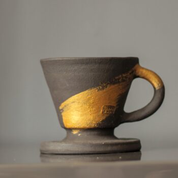 Siyah Stoneware Seramik Dripper