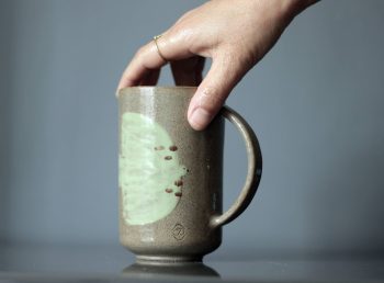 Kuş ve Tavşan Stoneware Seramik Kupa