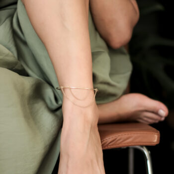 Zincir Dansı Halhalı – 925 Ayar Gümüş El Yapımı İnce Zincir Halhal *