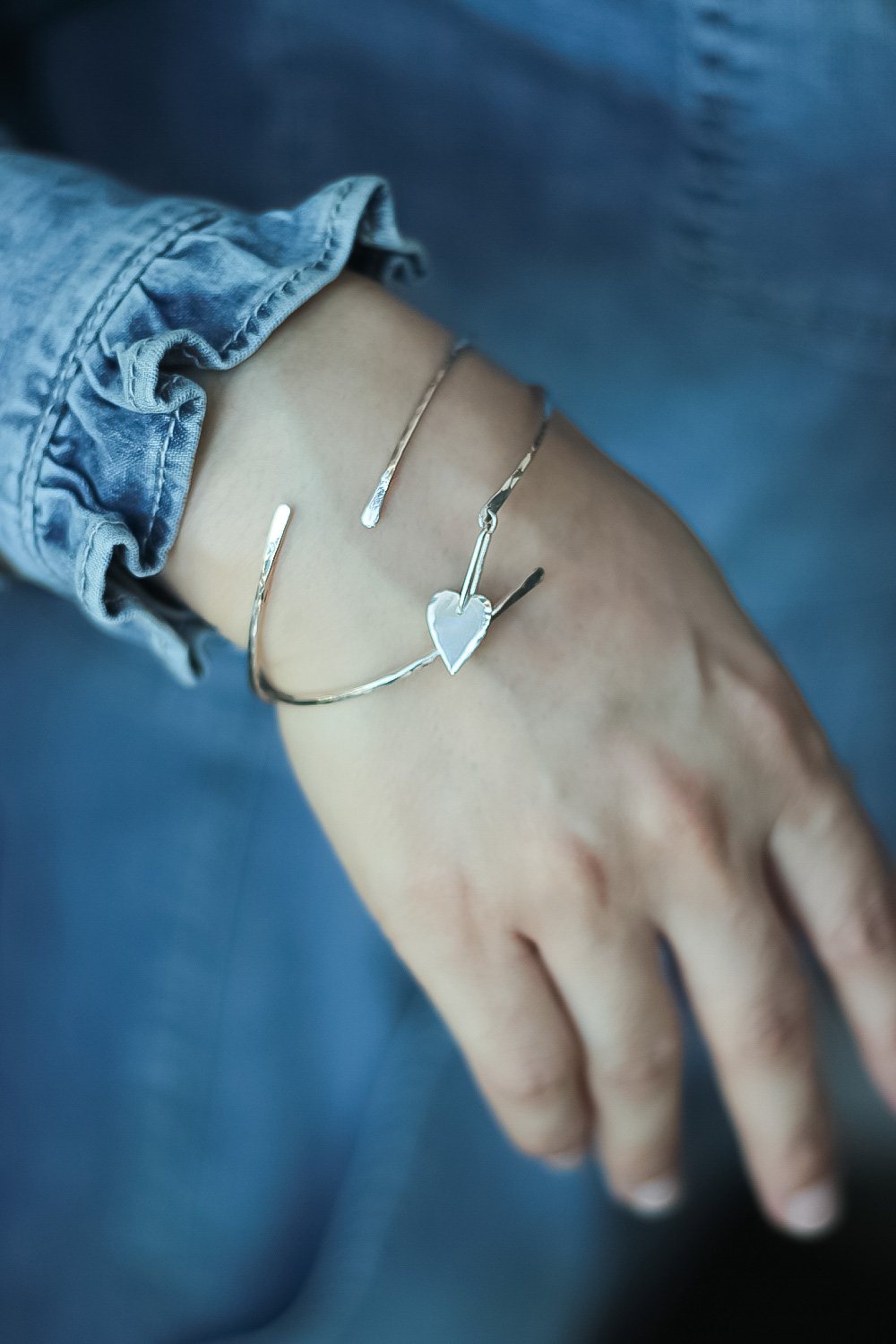 Minimal Kıvrımlı Bilezik | 925 Ayar Gümüş ve Altın Kaplama | Studio Mirage