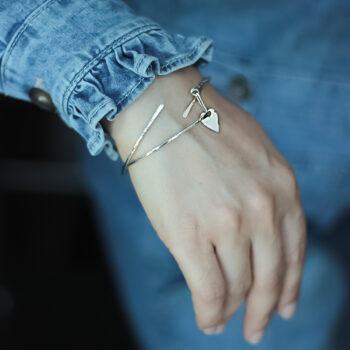 Minimal Kıvrımlı Bilezik | 925 Ayar Gümüş ve Altın Kaplama | Studio Mirage