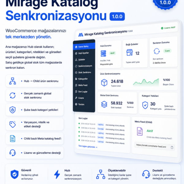 Mirage Katalog Senkronizasyonu